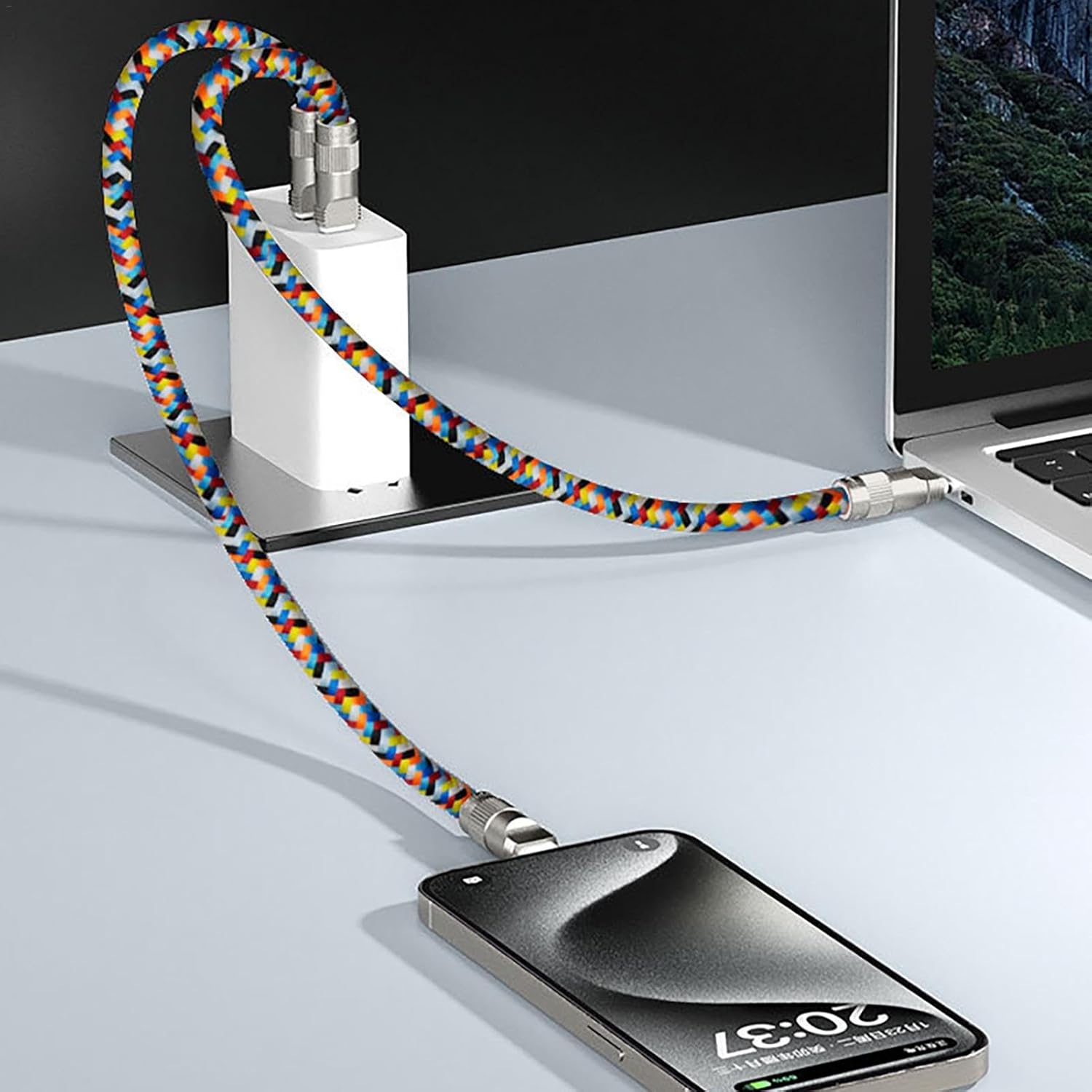Phone Chain Charging Cable - High Speed 1,3M Length