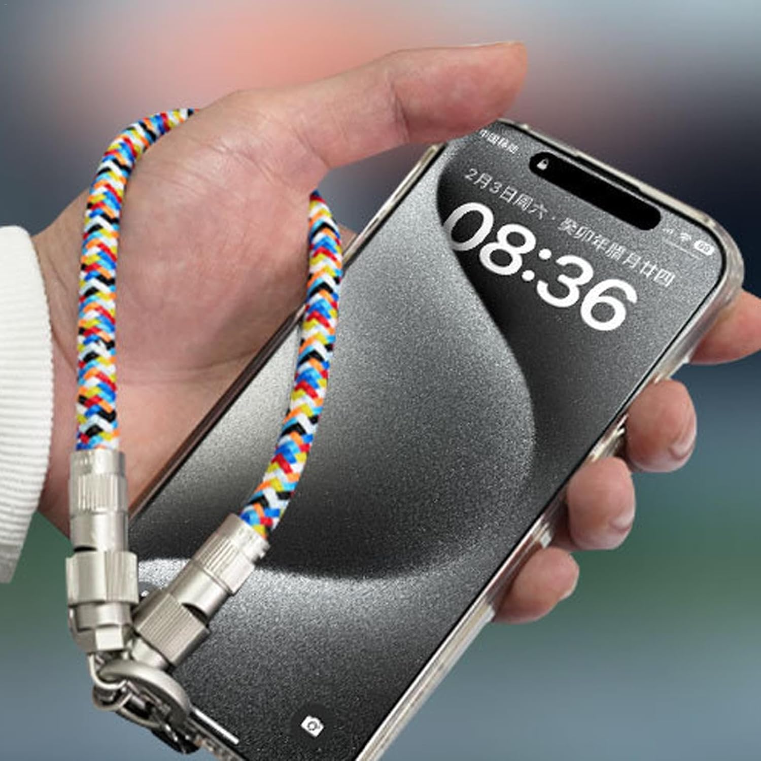 Phone Chain Charging Cable - High Speed 0,3M Length