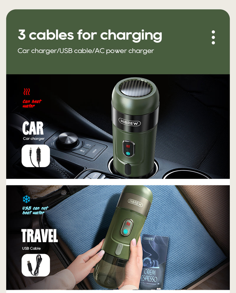 HiBREW Wireless Electric Portable Coffee Machine