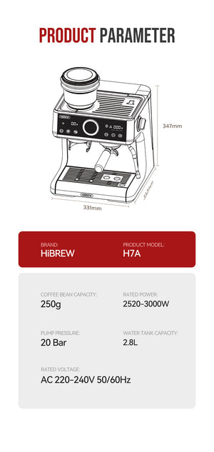 HiBREW Barista Pro Espresso Coffee Machine