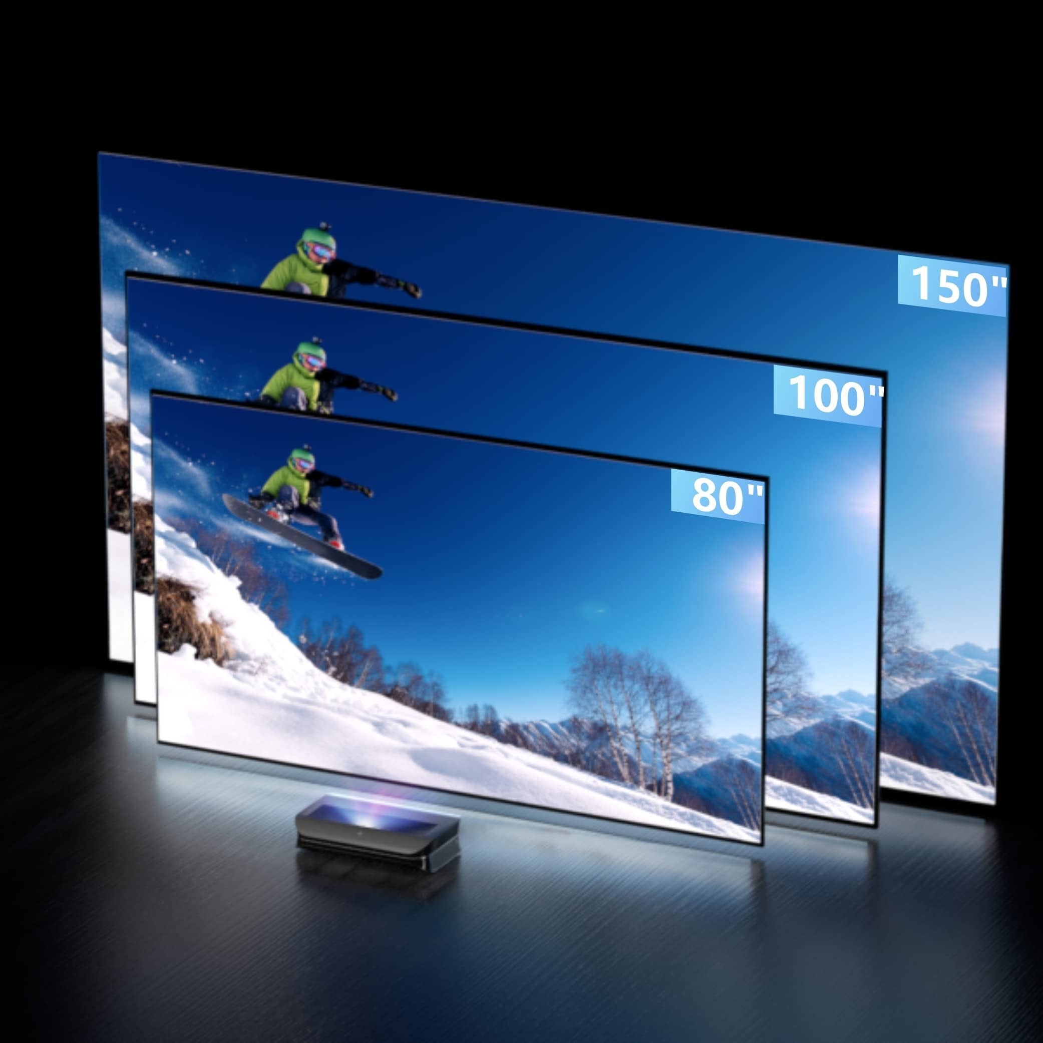 Eeenfy 4K Smart Home Cinema Projector – Native 1080P, Netflix Certified, Dolby Audio, 600 ANSI, WiFi 6 & Bluetooth