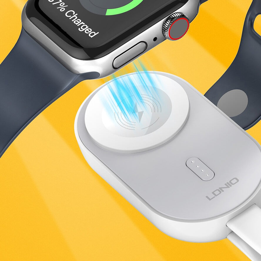 LDNIO AW005 Smartwatch Wireless Power Bank 1200mAh – Portable Charger with LED Display