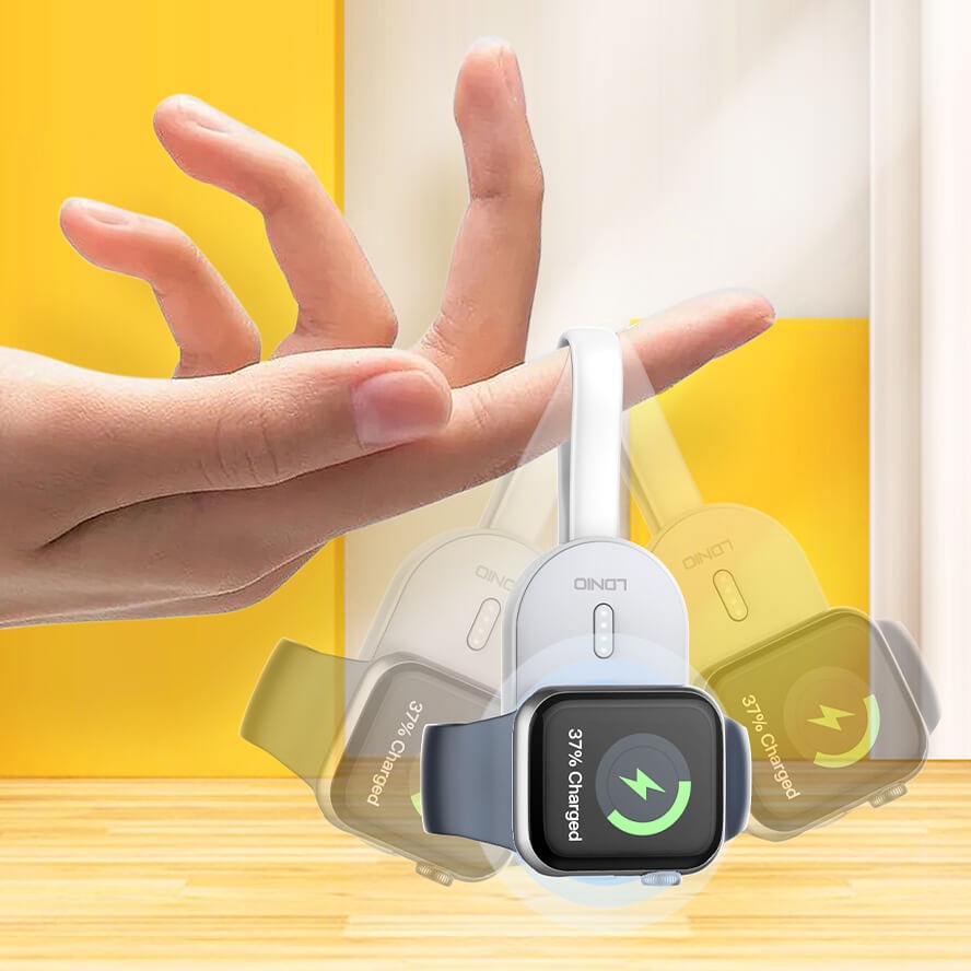 LDNIO AW005 Smartwatch Wireless Power Bank 1200mAh – Portable Charger with LED Display